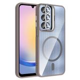 Coverzone Samsung Galaxy A16 ile Uyumlu Z-Etro MagSafe Wireless Şarj Destekli, Güçlü Manyetik Tutucu, Stand Olabilen, Kamera Lens Hediyeli Koruyucu Kılıf Gri