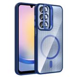 Coverzone Samsung Galaxy A16 ile Uyumlu Z-Etro MagSafe Wireless Şarj Destekli, Güçlü Manyetik Tutucu, Stand Olabilen, Kamera Lens Hediyeli Koruyucu Kılıf Lacivert