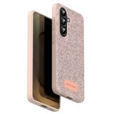 Coverzone Samsung Galaxy A17 ile Uyumlu Parlak Simli Telefon Bright Kılıfı Boncuk İşlemeli Şık Tasarım Darbe Emici Kenarlar Tam Koruma Sağlayan Kaymaz Kapak Galaxy A17 için Kılıf Pembe