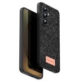 Coverzone Samsung Galaxy A17 ile Uyumlu Parlak Simli Telefon Bright Kılıfı Boncuk İşlemeli Şık Tasarım Darbe Emici Kenarlar Tam Koruma Sağlayan Kaymaz Kapak Galaxy A17 için Kılıf Siyah