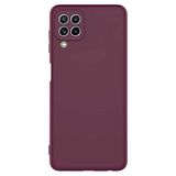 Coverzone Samsung Galaxy A22 4G İle Uyumlu Kılıf Z-Mara Lansman Vieri Tam Koruma Arka Kapak Kamera Koruma Çıkıntılı Pürüzsüz Yüzey Mor