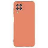 Coverzone Samsung Galaxy A22 4G İle Uyumlu Kılıf Z-Mara Lansman Vieri Tam Koruma Arka Kapak Kamera Koruma Çıkıntılı Pürüzsüz Yüzey Turuncu