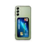 Coverzone Samsung Galaxy A25 5G ile Uyumlu Kartlıklı Şeffaf Kamera Koruma Yükseltisi Z-Serta Silikon Anti-Şok Özellikli Köşeleri Airbag Şeffaf Telefon Kılıfı