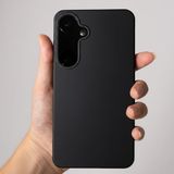 Coverzone Samsung Galaxy A26-A16 İle Uyumlu Yüksek Kalite Özel Tasarım Kadife İç Yüzey Lansman Silikon Premium Telefon Kılıfı-SD02-Siyah