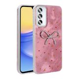 Coverzone Samsung Galaxy A35/A55 İle Uyumlu Yüksek Kalite Kamera Koruma Çıkıntılı Figürlü Ponti Silikon Kapak Telefon Kılıfı Pembe Kurdele