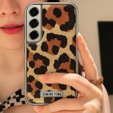 Coverzone Samsung Galaxy A54 ile Uyumlu Leopar Desenli Şeffaf Kılıf Parlak ve Şık Tasarım Darbe Emici Koruma 2mm Kamera Korumalı Arka Kapak No 2