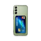 Coverzone Samsung Galaxy A55 5G ile Uyumlu Kartlıklı Şeffaf Kamera Koruma Yükseltisi Z-Serta Silikon Anti-Şok Özellikli Köşeleri Airbag Şeffaf Telefon Kılıfı