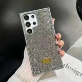 Coverzone Samsung Galaxy A56 ile Uyumlu Elmas Desen Taşlı Kılıf – 2 mm Kamera Çıkıntı Koruma, Işıltılı Lüks Şık Darbe Emici Kapak Gümüş