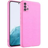 Coverzone Samsung Galaxy A71 İle Uyumlu Kılıf Z-Mara Lansman Vieri Tam Koruma Arka Kapak Kamera Koruma Çıkıntılı Pürüzsüz Yüzey Pembe