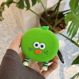 CoverZone Samsung Galaxy Buds 2 ile Uyumlu Karakter Görünümlü Cartoon Kılıf Green Tomato