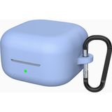 Coverzone Samsung Galaxy Buds 4 ile Uyumlu / Buds 4 Pro Için True Wireless Earbuds Silkguard Soft Yumuşak Pürüzsüz Silikon Kılıf, Askı Aparatı Dahil Mavi - Galaxy Buds 4 Pro