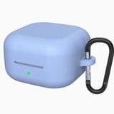 Coverzone Samsung Galaxy Buds 4 ile Uyumlu / Buds 4 Pro Için True Wireless Earbuds Silkguard Soft Yumuşak Pürüzsüz Silikon Kılıf, Askı Aparatı Dahil Mavi