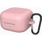 Coverzone Samsung Galaxy Buds 4 ile Uyumlu / Buds 4 Pro Için True Wireless Earbuds Silkguard Soft Yumuşak Pürüzsüz Silikon Kılıf, Askı Aparatı Dahil Pembe - Galaxy Buds 4 Pro