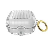 Coverzone Samsung Galaxy Buds 4 ile uyumlu Kulaklık Kılıfı Galaxy Buds 4 Pro için Sert Silikon Bavul Tipi Tasarım Kancalı Kilit Mekanizmalı Tırtıklı Şeffaf/Siyah GalaxyBuds4 / Pro için Kılıf Şeffaf