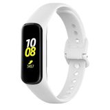 Coverzone Samsung Galaxy Fit2 İle Uyumlu Bileklik Kayışı Termoplastik Kordon CordFit Beyaz