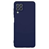Coverzone Samsung Galaxy M32 İle Uyumlu Kılıf Z-Mara Lansman Vieri Tam Koruma Arka Kapak Kamera Koruma Çıkıntılı Pürüzsüz Yüzey Lacivert