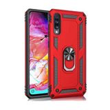 CoverZone Samsung Galaxy S10 Shockproof Standlı Yüzük Tutuculu Mega Case Kırmızı Kılıf