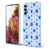 Coverzone Samsung Galaxy S20 Fe İle Uyumlu Yüksek Kalite Özel Tasarım Kadife İç Yüzey Lansman Silikon Premium Telefon Kılıfı-SD03-Bebek Nazar Karışık