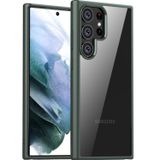 Coverzone Samsung Galaxy S23 Plus ile uyumlu Kılıf Kenarı Renkli Arkası Şeffaf Kamera Korumalı Impact Protectıon Yeşil Kılıf