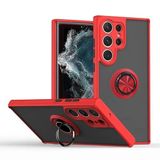 Coverzone Samsung Galaxy S23 Plus ile uyumlu Kılıf Thunder Hux Yüzüklü Kapak Şık ve Dekoratif Model Stand Olabilen 360° Dönebilen Yüzük Aparatı ve Kamera Korumalı Yükseltilmiş Thunder Hux Kapak