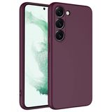 Coverzone Samsung Galaxy S23 Plus İle Uyumlu Kılıf Z-Mara Lansman Vieri Tam Koruma Arka Kapak Kamera Koruma Çıkıntılı Pürüzsüz Yüzey Mor