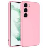 Coverzone Samsung Galaxy S23 Plus İle Uyumlu Kılıf Z-Mara Lansman Vieri Tam Koruma Arka Kapak Kamera Koruma Çıkıntılı Pürüzsüz Yüzey Pembe