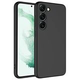Coverzone Samsung Galaxy S23 Plus İle Uyumlu Kılıf Z-Mara Lansman Vieri Tam Koruma Arka Kapak Kamera Koruma Çıkıntılı Pürüzsüz Yüzey Siyah