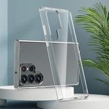 Coverzone Samsung Galaxy S23 Ultra İle Uyumlu Kılıf Crystal Clear İnce Hissiyat, Slot ve Tuşlara Rahat Erişim, Sert Plastik Şeffaf