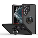 Coverzone Samsung Galaxy S23 Ultra ile uyumlu Kılıf Thunder Hux Yüzüklü Kapak Şık ve Dekoratif Model Stand Olabilen 360° Dönebilen Yüzük Aparatı ve Kamera Korumalı Yükseltilmiş Thunder Hux Kapak
