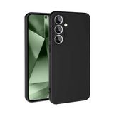 Coverzone Samsung Galaxy S24 Fe İle Uyumlu Kılıf Z-Mara Lansman Vieri Tam Koruma Arka Kapak Kamera Koruma Çıkıntılı Pürüzsüz Yüzey Siyah