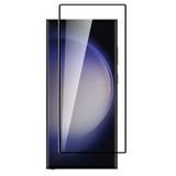 Coverzone Samsung Galaxy S24 Plus İle Uyumlu 6D Anti-Statik Özellikli Hassas Parmak izi açma özellikli 0,18mm ince cam Siyah Kenarlı Çizilmez Ekran Koruyucu Temperli Ekran Koruma