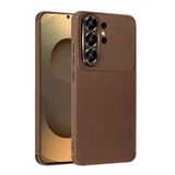 Coverzone Samsung Galaxy S26 Ultra ile Uyumlu Silikon Kılıf TPU Negro Silikon Ultra Slim Fit Kılıf Galaxy S26 Ultra İle Uyumlu Karbon Delux Kılıf (Kahverengi)