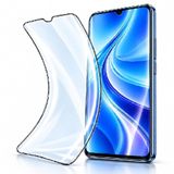 Coverzone Samsung Galaxy S8 ile Uyumlu Ekran Koruyucu Kavisli Siyah Şeritli İz Bırakmaz Tam Kaplayan Polymer Nano Esneyebilen Yapılı Canlı ve Parlak Ekran Koruyucu Polnano