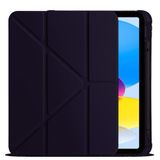 Coverzone Samsung Galaxy S9 FE Plus Kılıf Kalem Koyma Bölmeli Stand Olan Uyku Modlu Suni Deri, Yarı transparan Silikon Arka Yüzey ergonomik yapılı, Attravtive Smart Cover Derin Mor