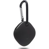 Coverzone Samsung Galaxy SmartTag İle Uyumlu Kancalı Silikon Koruma Şık ve Ergonomik Tasarım Kılıf, Siyah