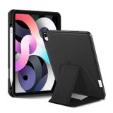 Coverzone Samsung Galaxy Tab A9+ Uyumlu Kılıf - Lüks Kadife İç Kaplamalı, Suni Deri, Mıknatıslı V-Stand Tablet Arka Kapak (Siyah)