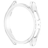 Coverzone Samsung Galaxy Watch 6 Classic ile uyumlu 47mm ve 43mm Önü Açık Çerceve PC Wafture Silikon Kılıf Koruma Galaxy Watch 6 ile Uyumlu Gard Çerçeve (Şeffaf) (47mm)
