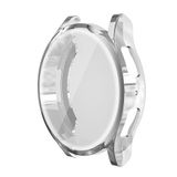 Coverzone Samsung Galaxy Watch 6 ile Uyumlu 44mm Tam Kapatan Çerceve Önü Kapalı Tasarım Silikon Kılıf Çerçeve Darbe ve çiziklere Karşı Koruma (Gümüş)