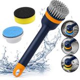 Coverzone Scrubber takılabilir ovma ve fırça başlığı kablosuz mutfak/ocak/tabak/çömlek/çatal bıçak takımı için ideal Değiştirilebilir Başlıklı Sneaker Ayakkabı Koltuk Fayans Derz Çanta Temizleme TJ03