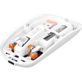 Coverzone Şeffaf Kablosuz Mouse USB Reciever ile Bağlan Modern Transparan Tasarım ile Tarzını Yansıt M233 - Beyaz