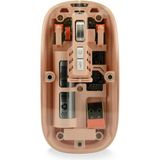 Coverzone Şeffaf Kablosuz Mouse USB Reciever ile Bağlan Modern Transparan Tasarım ile Tarzını Yansıt M233 - Pembe