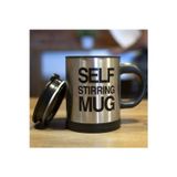 Coverzone Siyah Karıştırıcı Özellikli Mikser Kupa Bardak Self Stirring Mug