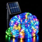 Coverzone Solar Enerji 10 Metre RGB LED Hortum Işık Bahçe Aydınlatma S204 | Güneş Enerjisiyle Çalışan RGB Hortum LED Aydınlatma, Dış Mekân Bahçe, Teras ve Balkon Dekorasyonu İçin 10 Metre Işık