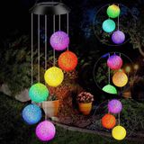 Coverzone Solar Garden Lights Hanging EVA Ball Güneş Enerjili Asılabilir Bahçe Aydınlatma IP44 Dış Mekan Dekoratif LED Işık 6 Saat Şarj 8 Saat Aydınlatma EVA Top Sarkıt Lamba | TP6