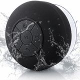Coverzone Su Geçirmez Bluetooth Hoparlör Vantuzlu Havuzda Yağmurlu Havalarda IPx4 3W Kaliteli Ses Banyo Duş Hoparlörü | S56 (Siyah)