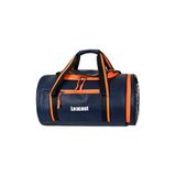 Coverzone Suni Deri Silindir Spor Çantası – Geniş Ana Bölmeli, Ön ve Yan Fermuarlı Cepli, Ayarlanabilir Askılı Spor & Seyahat Çantası, 28 x 45 x 28 cm, 125 (03-LACİVERT)