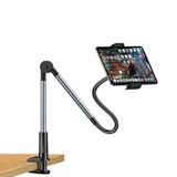 Coverzone Tablet ve Telefon Tutucu Masa Kıskaçlı Stand 360° Dönebilen Ayarlanabilir Metal Gövde 4.7-12.9 İnç Cihazlar ile Uyumlu iPad ile Uyumlu Uzun Kollu Masa Standı | L350