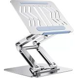 Coverzone Tam Profesyonel Macbook Uyumlu Stand Tablet Bilgisayar Uyumlu Stant Açısı Ayarlanabilir Tutucu Tok Alüminyum iPad Air Uyumlu Kare Taban%100 Tok Alüminyum Alaşımlı Katlanır RS-CP84S