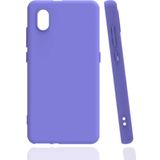 Coverzone Tcl L7 Kılıf Bye Silikon Lila