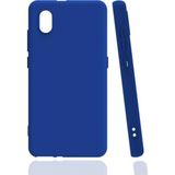 Coverzone Tcl L7 Kılıf Bye Silikon Mavi